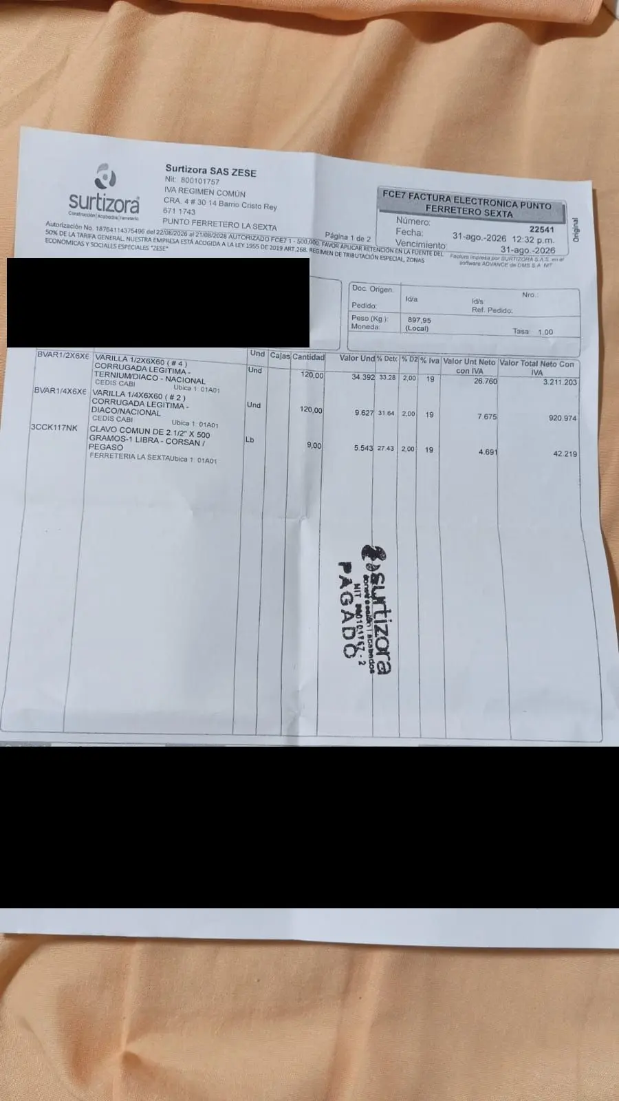 Ya iniciamos a comprar los materiales para la casa